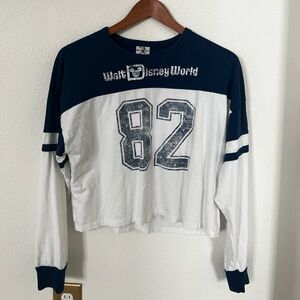 Disney vintage blue and white jersey